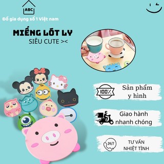 Miếng Lót Ly Hình Hoạt Hình Cực Kì Ngộ Nghĩnh