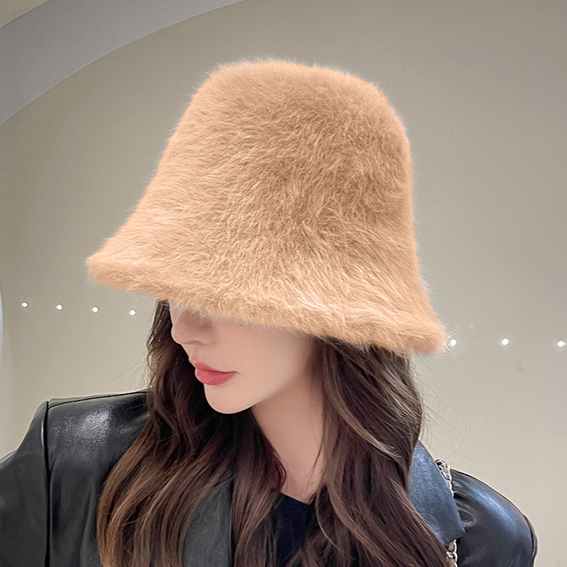 Nón Tai Bèo Giữ Ấm Màu Sắc Đơn Giản Thời Trang Thu Đông Cho Nữ