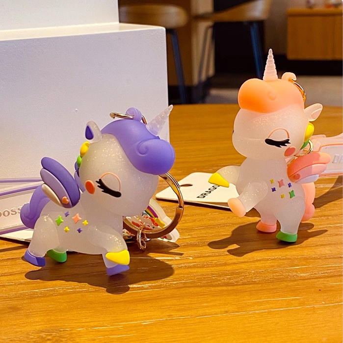Hoạt Hình Móc Khóa Hình Kỳ Lân Nhiều Màu Đáng Yêu