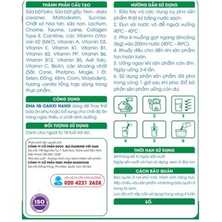 Sữa Bột DHA IQ Canxi Nano 900g