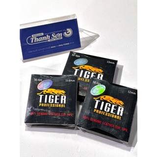Đầu cơ bida clb - tiger 11.5mm - 12mm - 13mm - hộp 50 viên