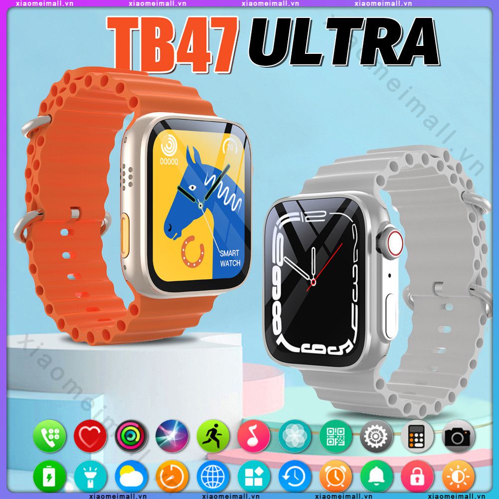 Bộ Mới 8 Đồng Hồ Thông Minh Cực 8 1.99 "Màn Hình Cuộc Gọi Bluetooth Thông Minh Soprt Đồng Hồ Theo Dõi Sức Khỏe (Xiaomeimall)