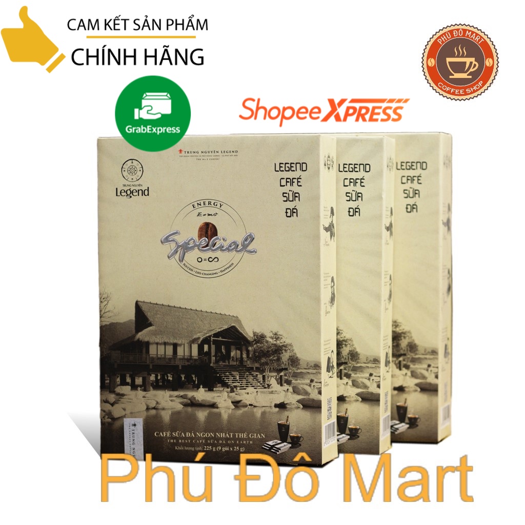 Cà Phê Hòa Tan Legend Sữa Đá Hộp 9 Gói - Trung Nguyên