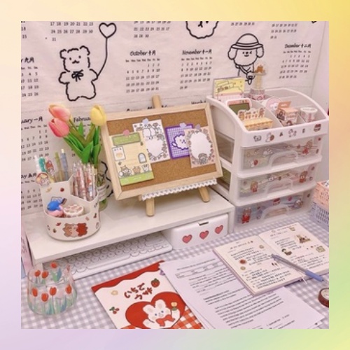 Kệ Nhựa Nhiều Tầng Đựng Mỹ Phẩm Để Bàn Tiện Dụng