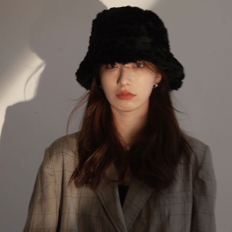 Nón Tai Bèo Phủ Lông Giữ Ấm Thời Trang Thu Đông Nhật Bản Dành Cho Nữ