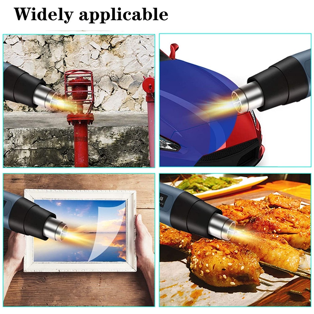 Máy khò nhiệt 2000w CHÍNH HÃNG Công Ty, khò hơi nóng cầm tay mini, bọc màng co giỏ quà tết, dán decal ô tô xe máy