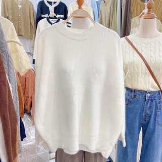 Áo len basic trơn nhiều màu oversize Olia