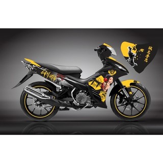 Tem trùm samurai exciter 135 vàng đen
