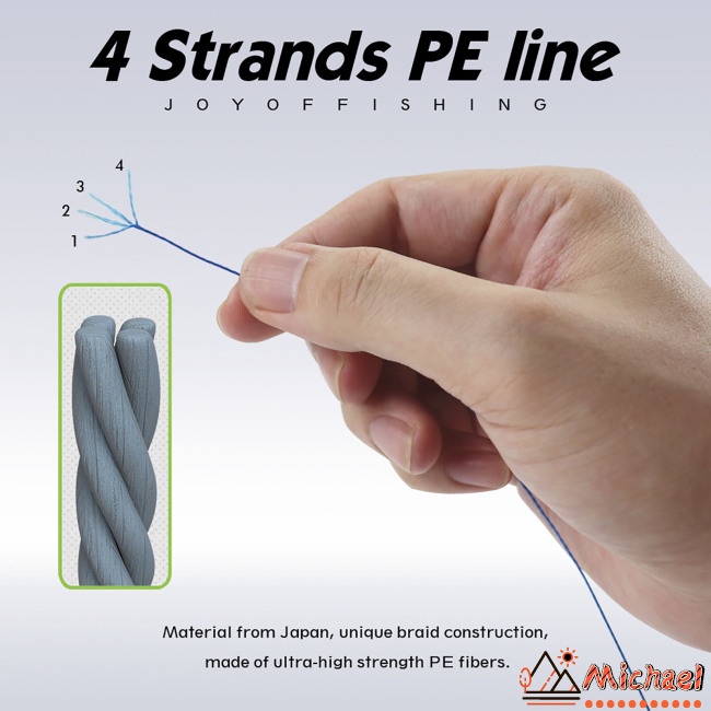 1 Cuộn Dây Câu Cá 100m 4 Sợi Chất Lượng Cao