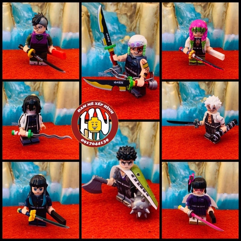 Thanh gươm diệt quỷ - Lắp ráp Kimetsu No Yaiba trong Demon Slayer - Minifigures - WM6137 !