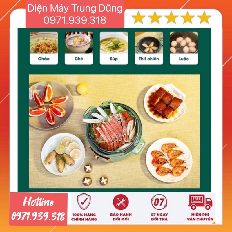 Nồi Áp Suất Điện Hầm Nấu Đa Năng Nineshield Chính Hãng Dung Tích 5 Lít 6 Chế Độ Nấu Bảo Hành 12 Tháng