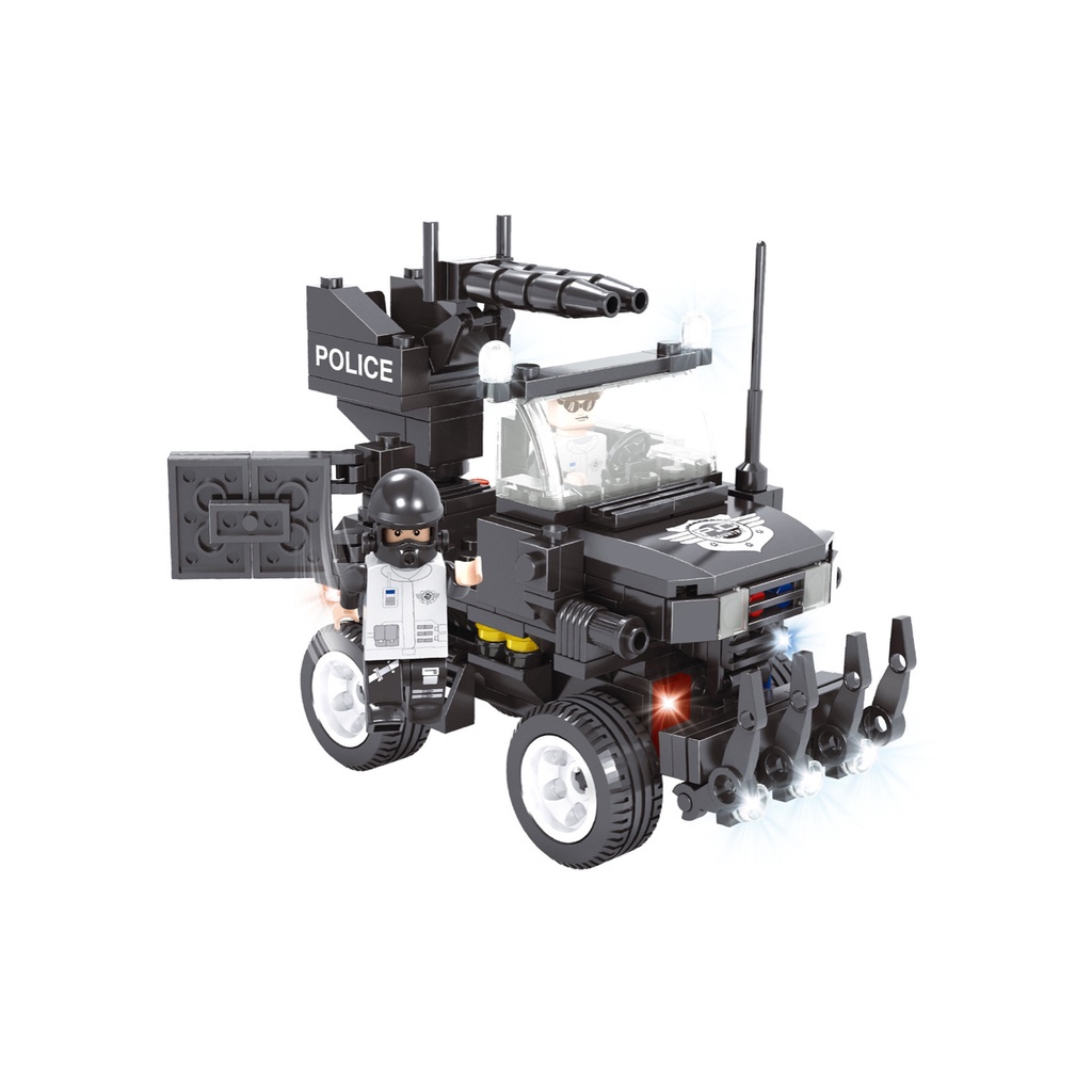 Đồ chơi lắp ráp AUSINI, lắp ghép Cảnh sát đặc nhiệm -235