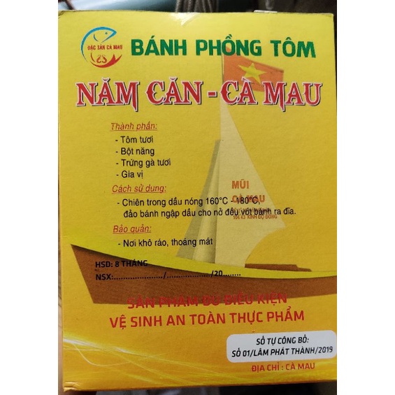 Bánh phồng tôm năm căn cà mau 150gr
