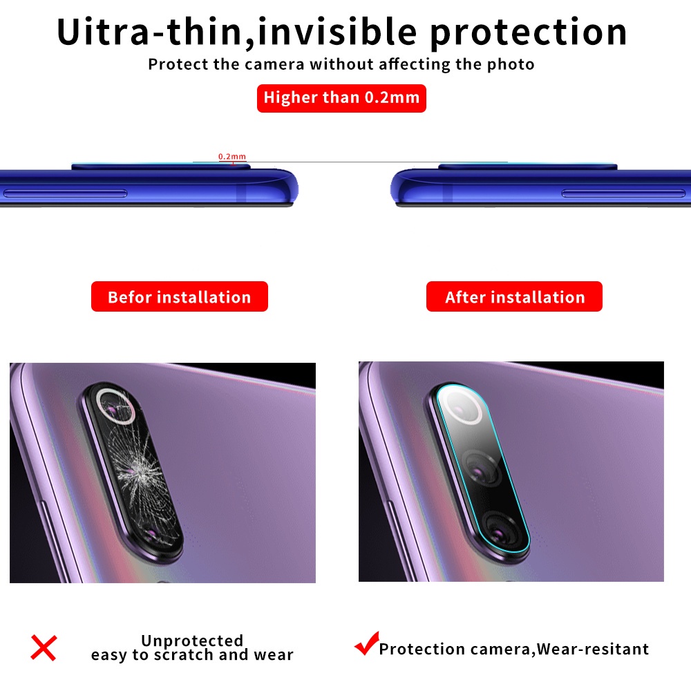 Miếng Dán Bảo Vệ Camera Điện Thoại Siêu Mỏng Cho Realme C25 C25s C20 C21 C17 C15 C11 C3 8 7 7i 6i 6s 6 5 3 Narzo 30 30A 20 Pro