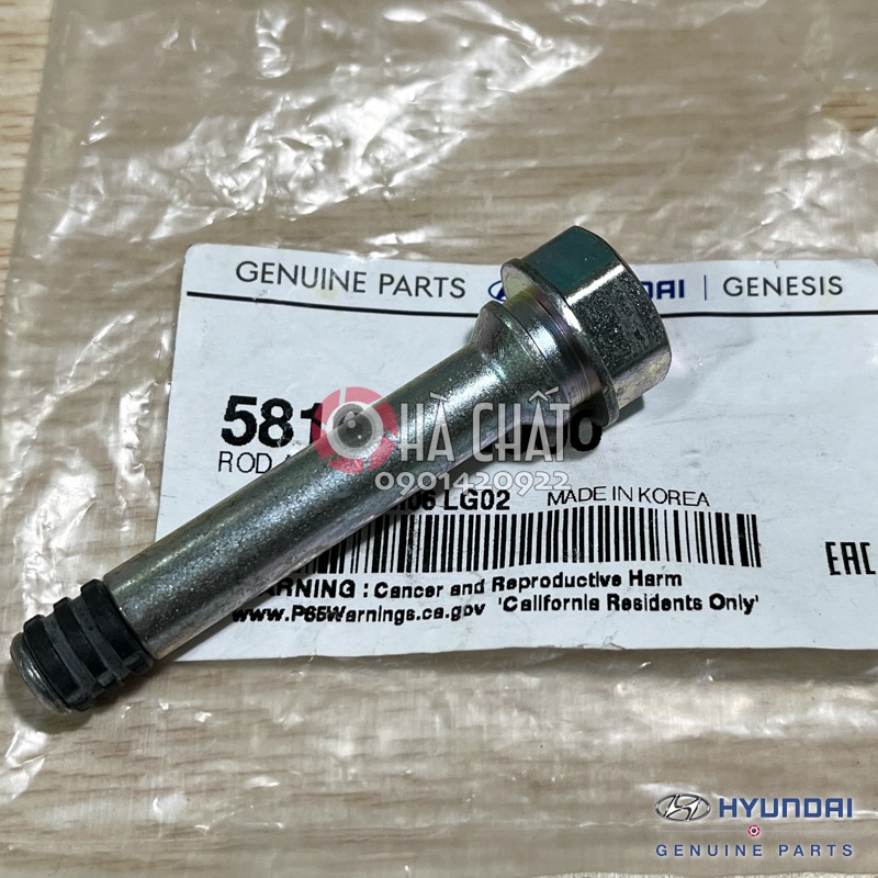 Ắc trượt phanh trước, sau & cao su chụp bụi HYUNDAI TUCSON 🚘 Nhập khẩu HYUNDAI MOBIS Hàn Quốc; Bảo hành 100% chính hãng