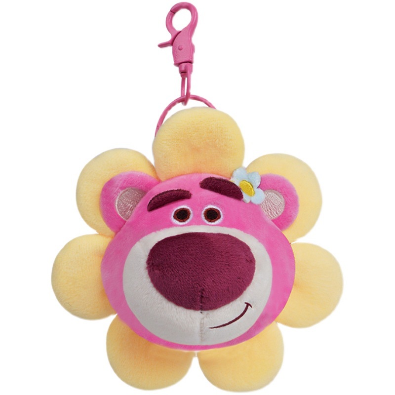 Móc Khóa Hình Gấu Bông Dâu Tây Disney Dễ Thương