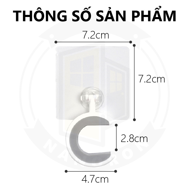 Kẹp chổi giữ cây lau nhà gắn tường không thấm nước tiện lợi cho gia đình NANORON ⭐ Móc treo nhà tắm thông minh