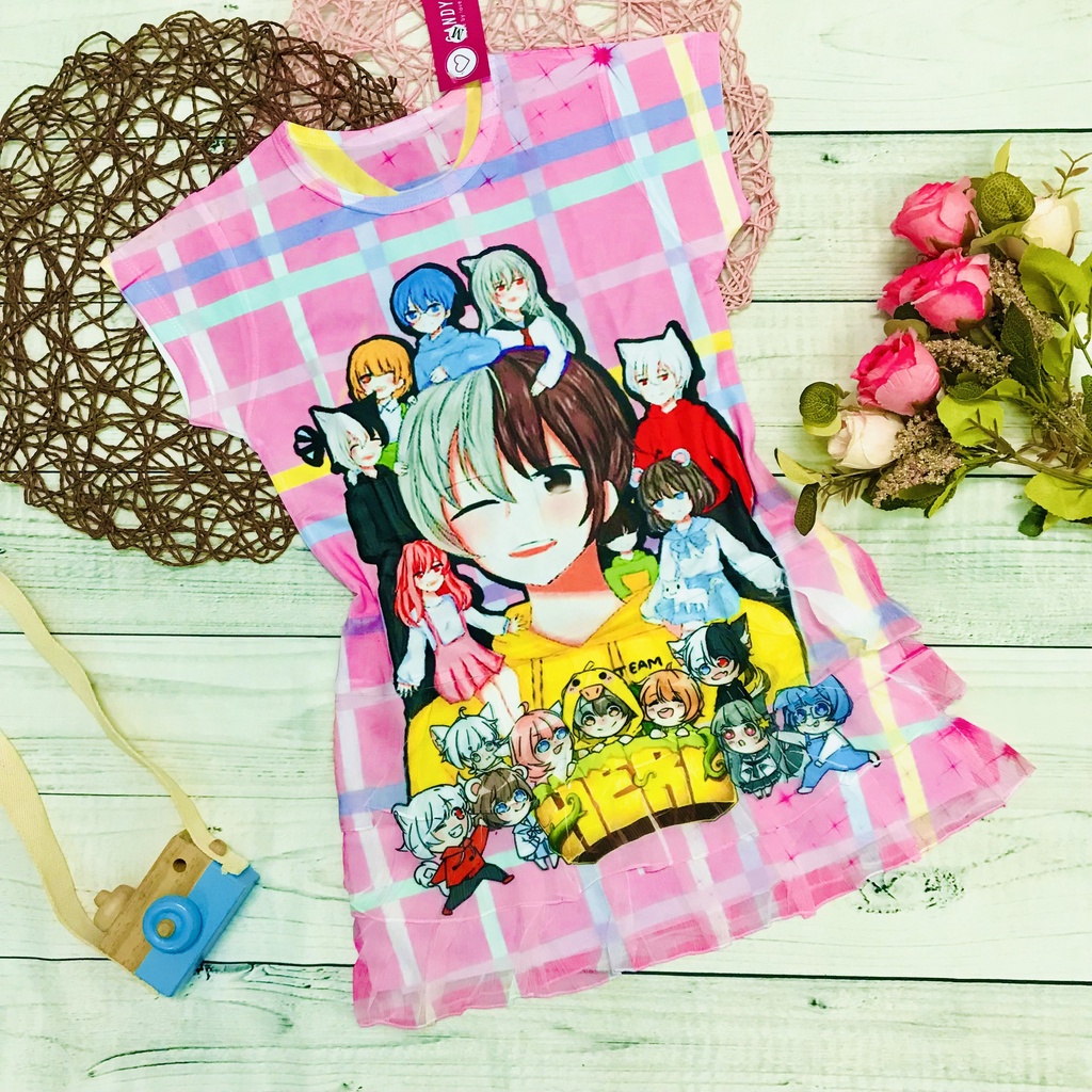 Đầm Hero team bé gái xinh xắn