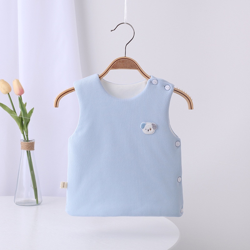 Áo ghi lê trần bông 3 lớp dày dặn cho bé sơ sinh, Mềm-Ấm-Đẹp-Rẻ