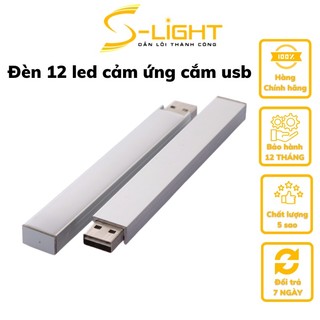 Đèn 12 led cảm ứng chạm cắm USB❤️FREE SHIP❤️Làm bằng kim nhôm giúp tản nhiệt, Giúp chống lóa mắt tốt