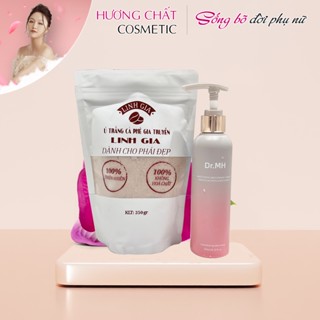 Combo sữa tắm trắng da toàn thân Dr.MH + Tẩy Tế Bào Chết toàn thân, Ủ Trắng Cafe Gia Truyền Linh Gia