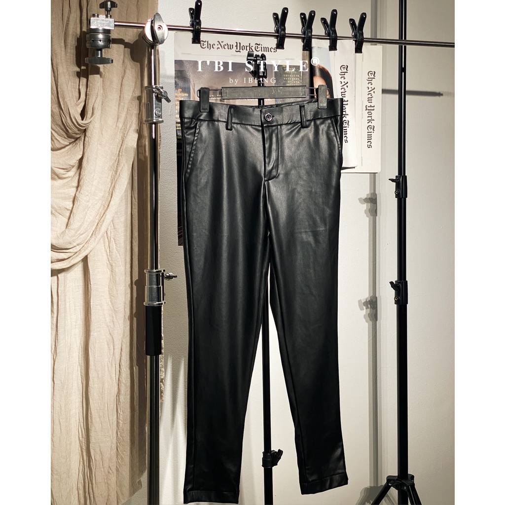 Quần Da Đen Form Skinny