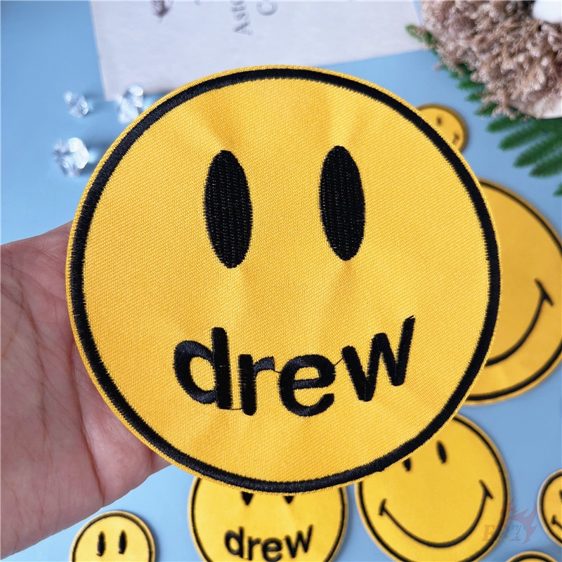 ♥ Sticker Ủi Thêu Hình Mặt Cười Thời Trang ♥ 1 Miếng Dán Ủi Quần Áo Hình Ngôi Nhà / Mặt Cười