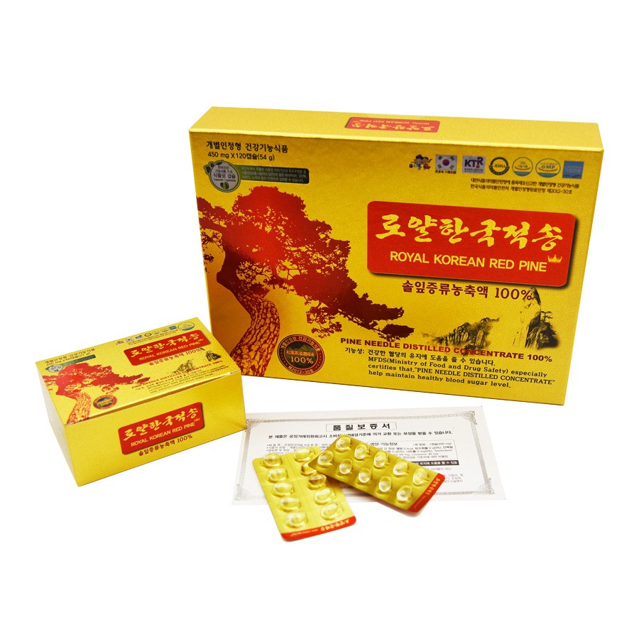 Viên Tinh Dầu Thông Đỏ Hoàng Gia Hàn Quốc - Royal Korean Red Pine