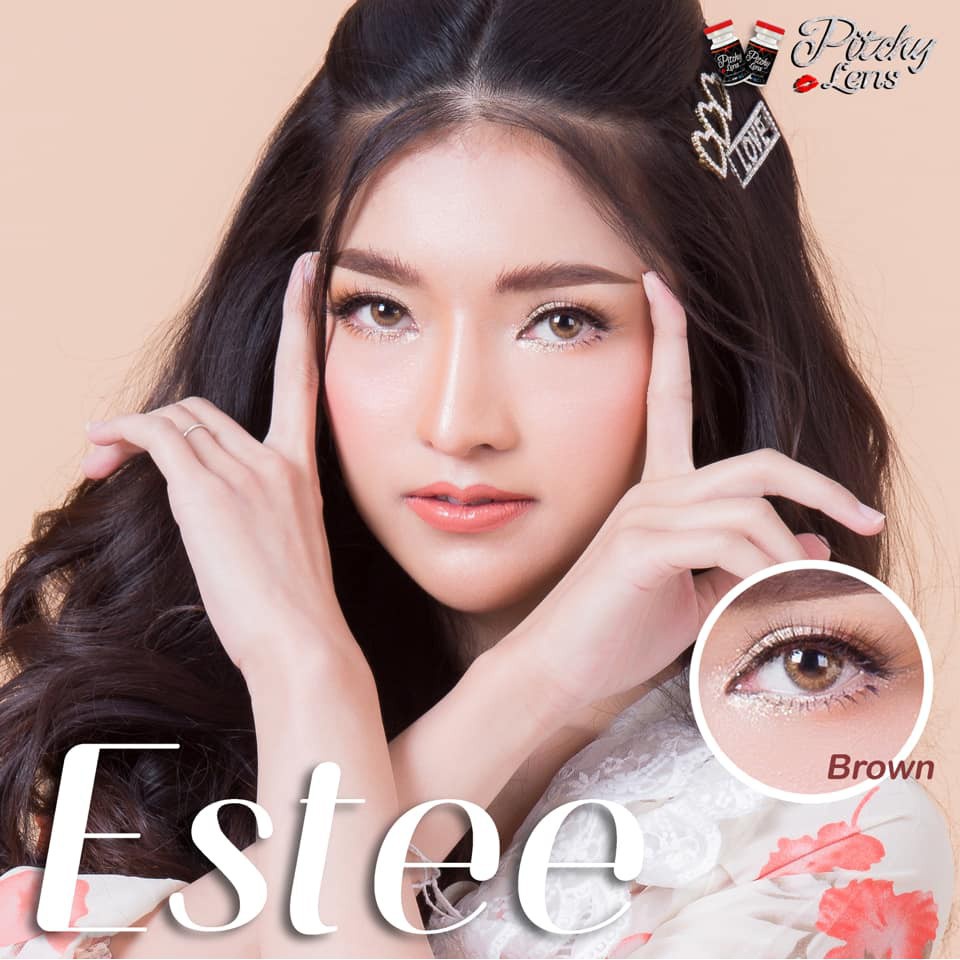 Kính Áp Tròng Contact Lens PITCHY-PLUS  Màu Nâu Chính Hãng Cao Cấp