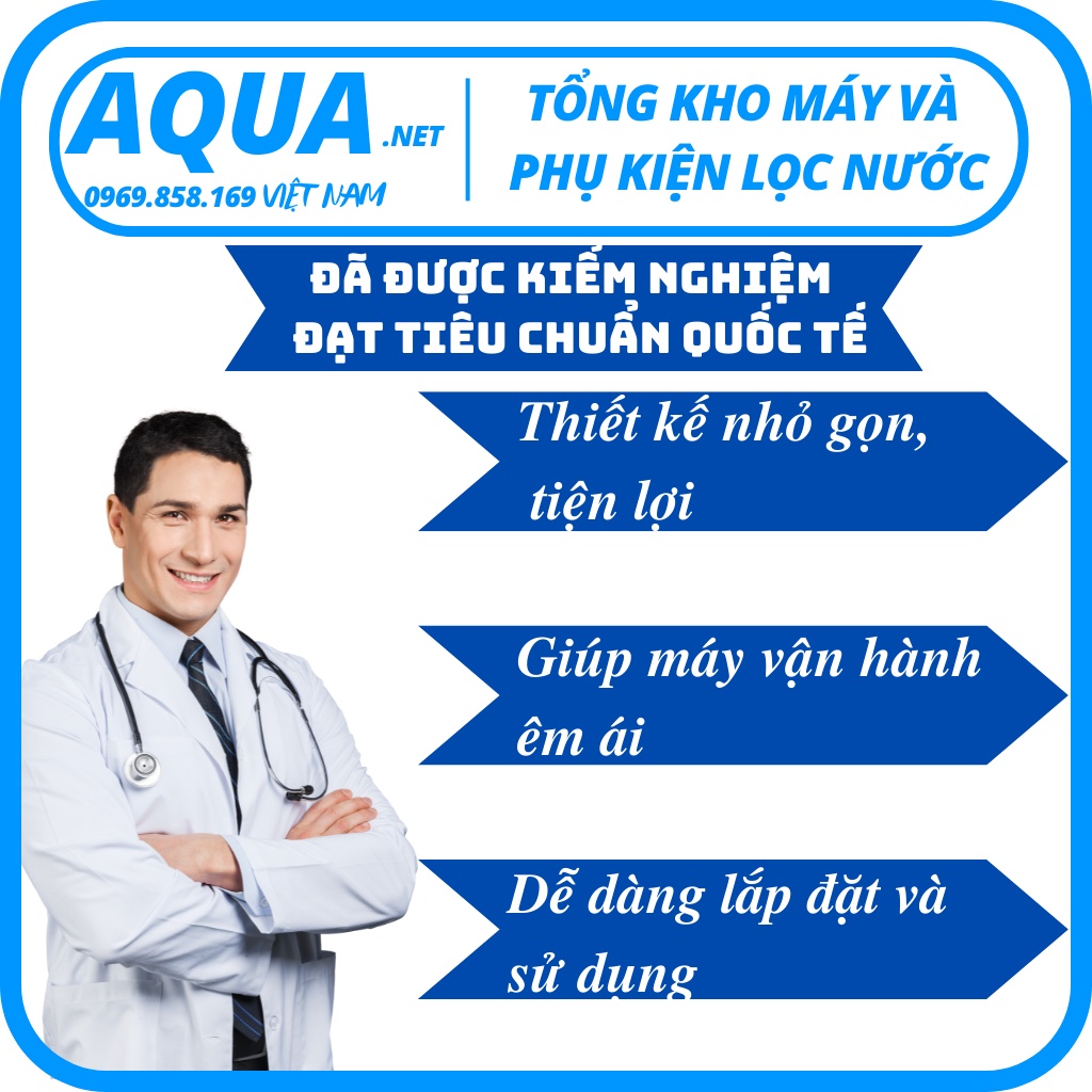 Van 1 chiều, van co vuông của máy RO 1 đầu ren 10-1 đầu dây 6
