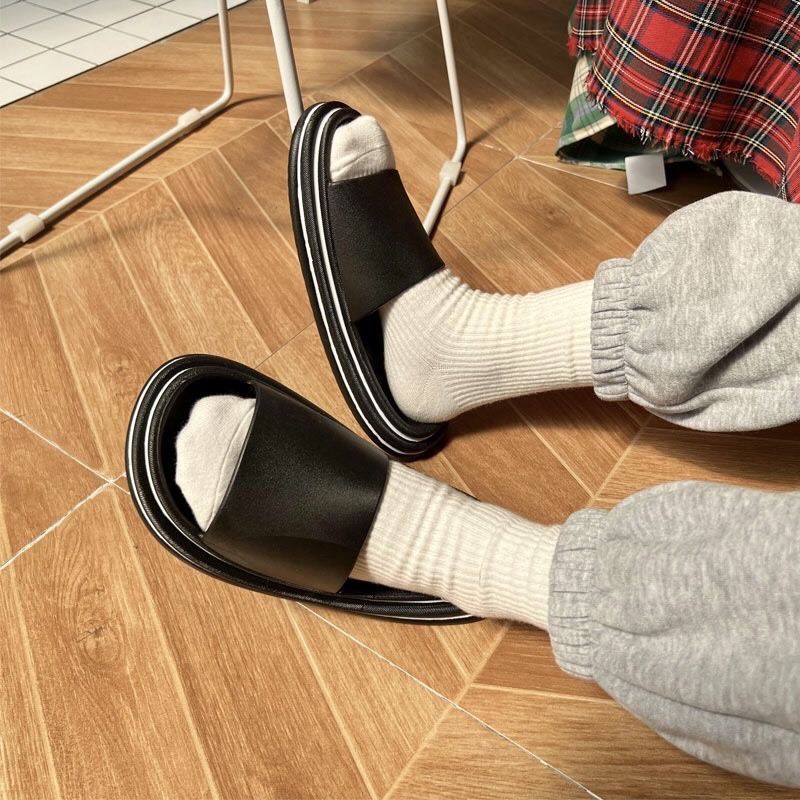 JY377 Dép phản quang nam nữ đế mềm đúc liền êm chân phong cách cá  tính năng động