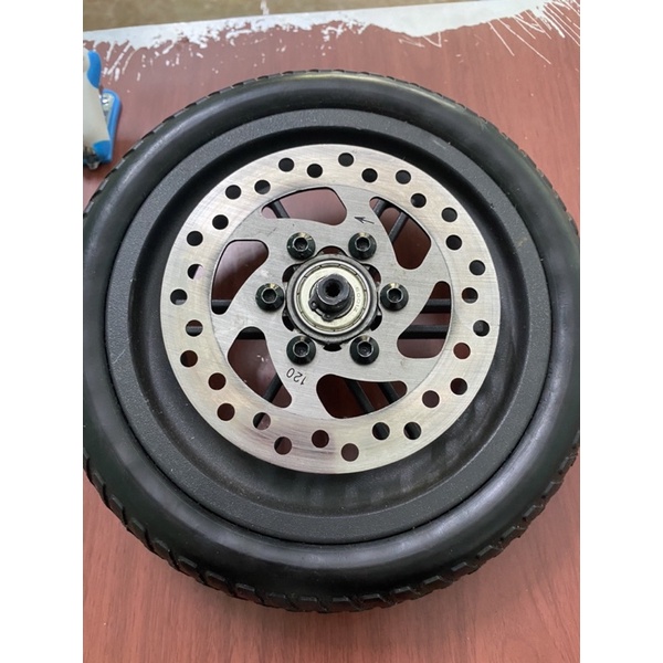 bánh 8 1/2 không săm bánh đặc cho xe scooter gồm đĩa phanh + bánh như hình
