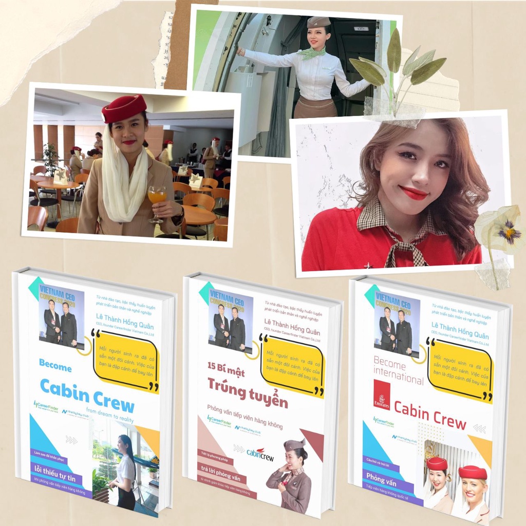 Bộ sưu tập hình ảnh tiếp viên hàng không: 2 nội địa và 1 quốc tế