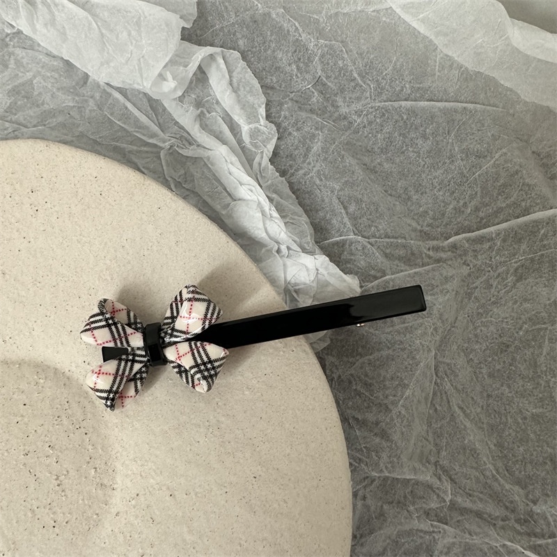 Kẹp Tóc Hình Nơ Đơn Giản Phong Cách Hàn Quốc