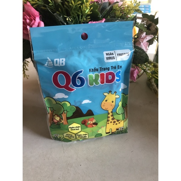 khẩu trang Q6 kids cho bé từ 1-5t