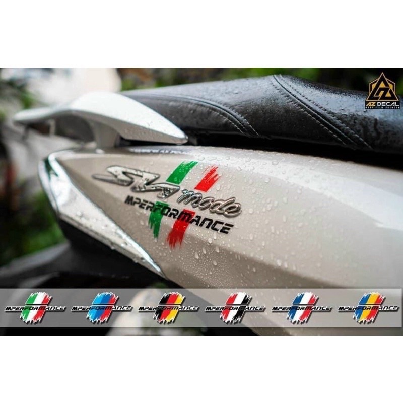 Tem Mperformance ITALy Cao Cấp Chống Nước Chống Bay Màu Trang Trí Xe Máy Điện Thoại Laptop