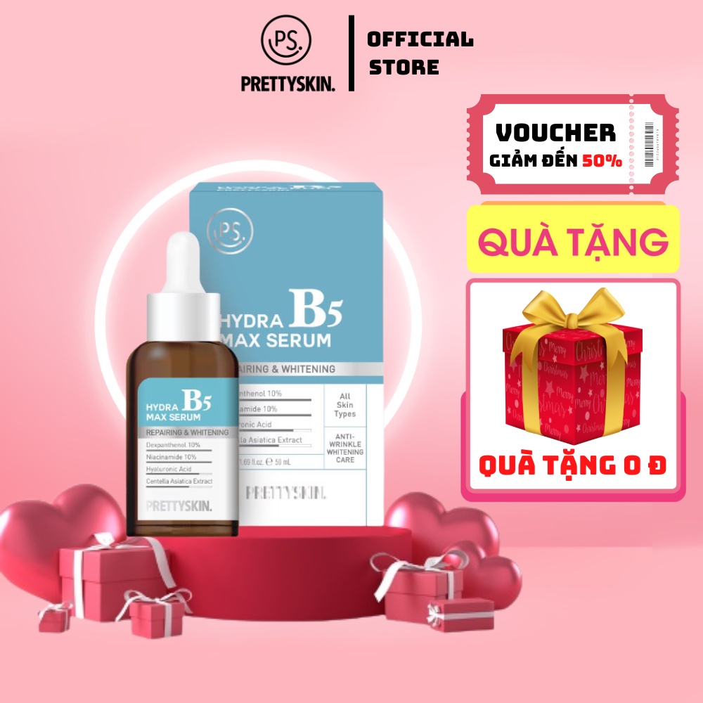 Tinh Chất Phục Hồi Da B5 PRETTYSKIN, Giúp Dưỡng Trắng, Phục Hồi Da, Chống Lão Hóa Da - 50ml [ Auth - Hàn Quốc ]