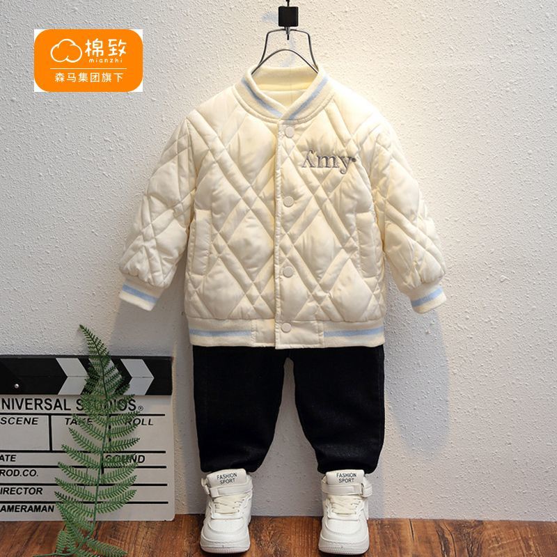 Áo Khoác Bóng Chày Lót Lông Cừu Cỡ Vừa Và Lớn Thời Trang Cho Bé Trai Và Gái