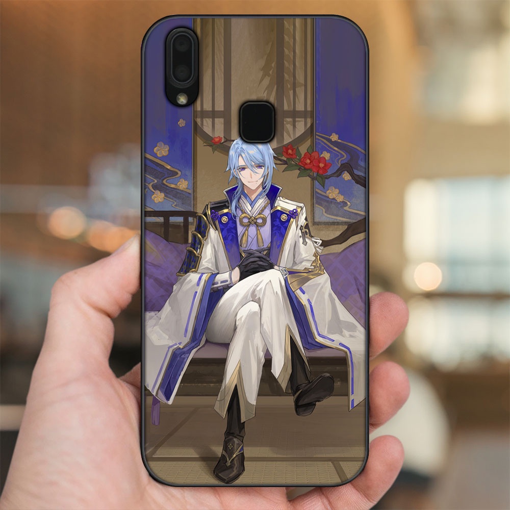Ốp lưng Vivo Y91, Y95 viền đen in hình Kamisato Ayato Genshin Impact
