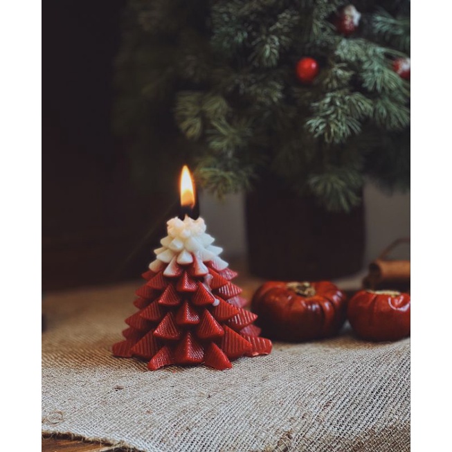 Nến thơm cây thông siêu xinh mùa giáng sinh_decor_hanmade