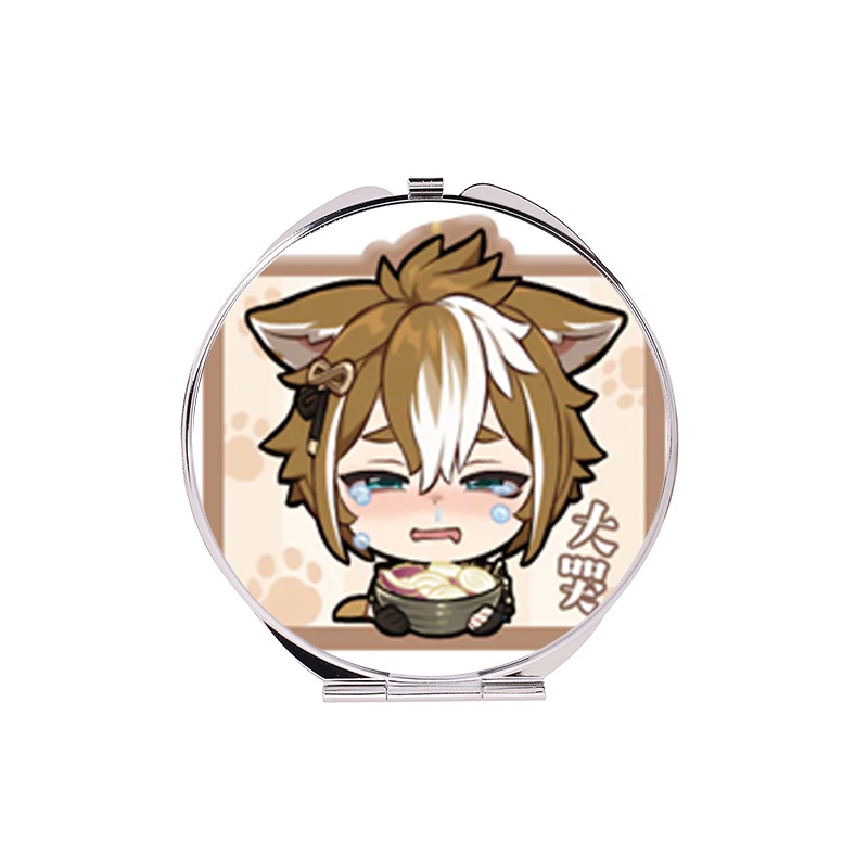 Gương in hình GENSHIN IMPACT ver CHỮ NHẬT CHIBI game anime chibi dễ thương tiện lợi quà tặng độc đáo