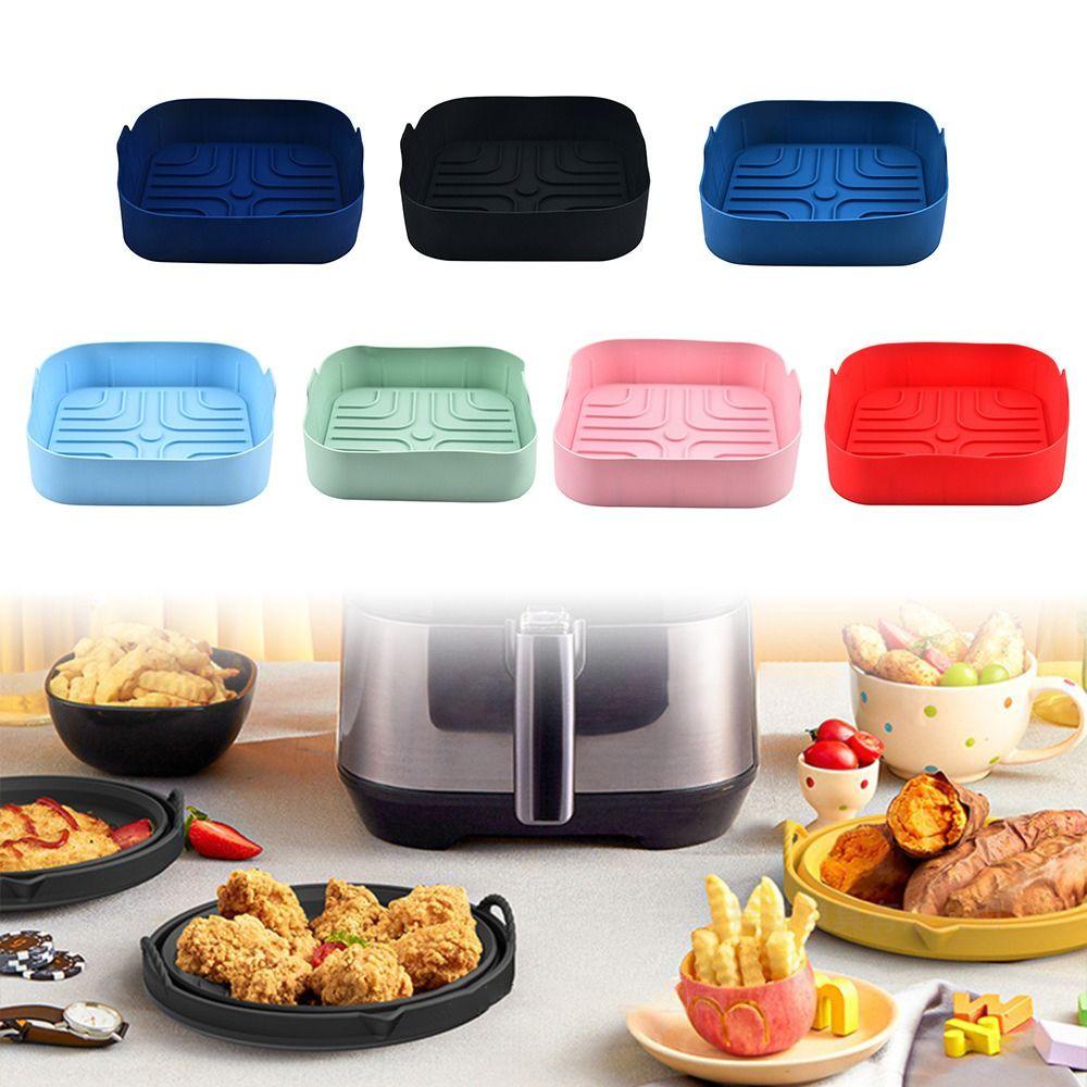 Giỏ Silicone Hình Vuông Đựng Đồ Nướng Tái Sử Dụng Tiện Lợi