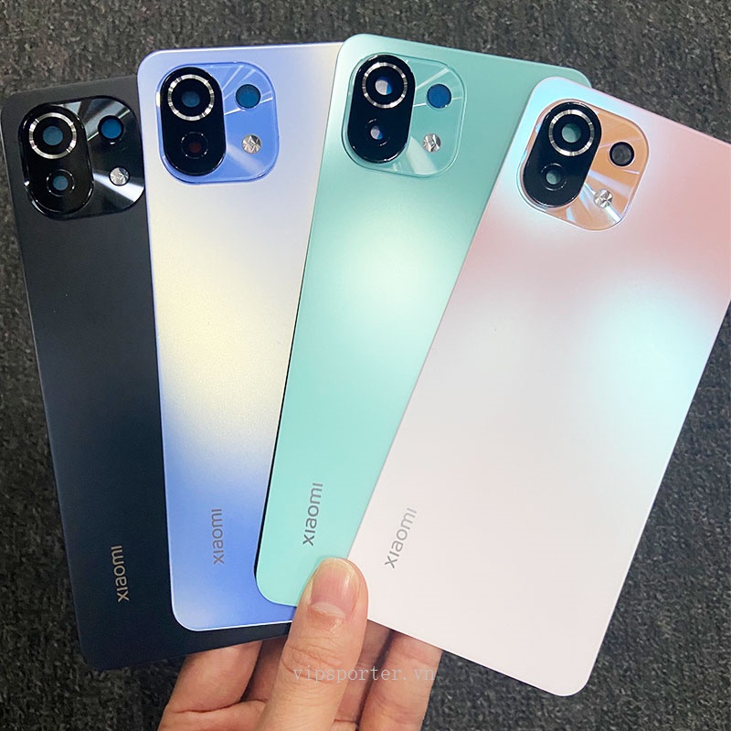Nắp Đậy Pin Mặt Kính Phía Sau 6.55 Cho Xiaomi Mi 11 Lite Xiaomi Mi11 Lite 4