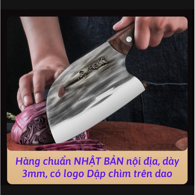 Dao chặt xương nhà bếp cao cấp nhật bản thiết kế thép không gỉ chuyên dùng để chặt thái siêu sắc đa năng
