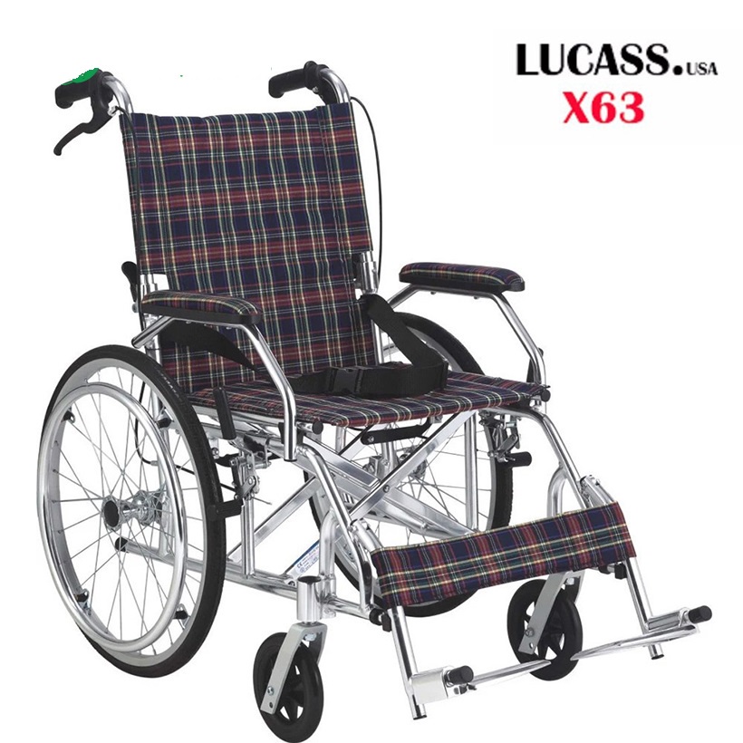 Xe lăn du lịch hợp kim nhôm siêu nhẹ