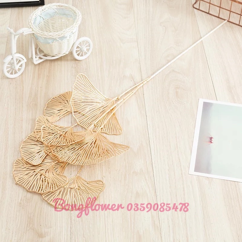 Cành đào đông giả cành nhũ giả trang trí decor siêu xinh