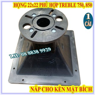 Họng loa treble kèn vuông 22x22 cực dày - phễu loa treble bắt vít - giá 1 chiếc