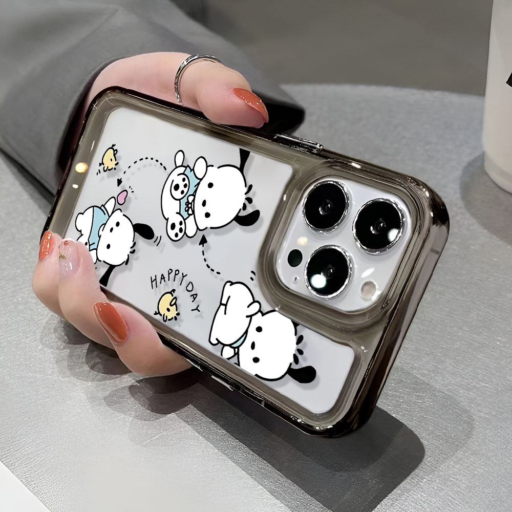 Ốp Điện Thoại Trong Suốt In Hình Pochacco Cho iphone 14 Pro Max 13 11 12 7Plus X XR XS Max 8 7