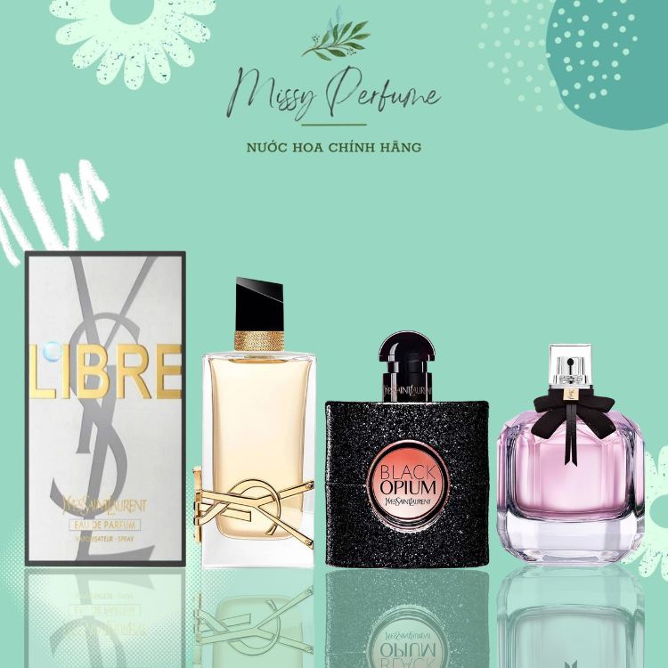 Nước hoa YSL Libre 30ml 90ml, YSL Black Opium, Mon Paris, Nước hoa nữ hương sang trọng