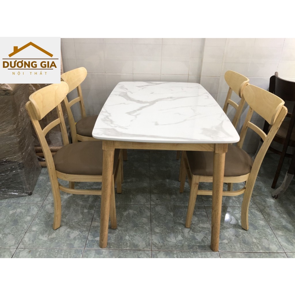 Bộ bàn ăn, 4 ghế, bàn ăn gia đình Miễn phí ship